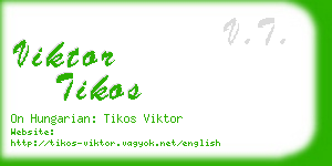 viktor tikos business card